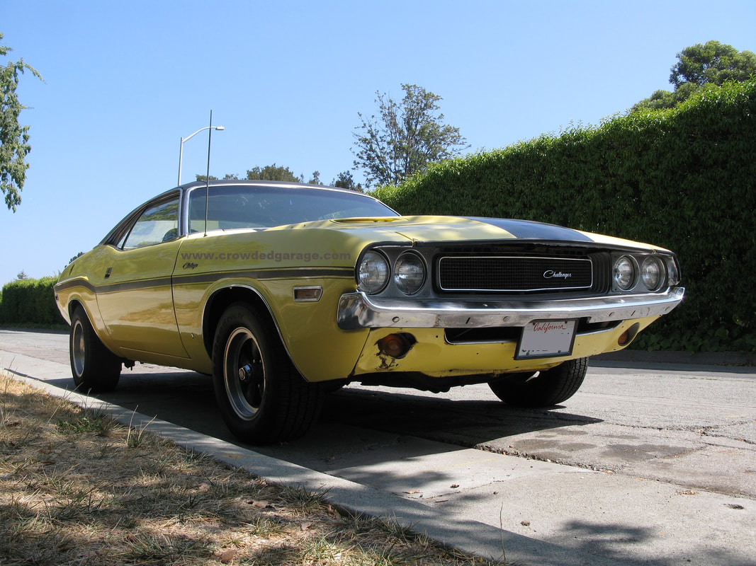 1970 Dodge Challenger yellow project restoration