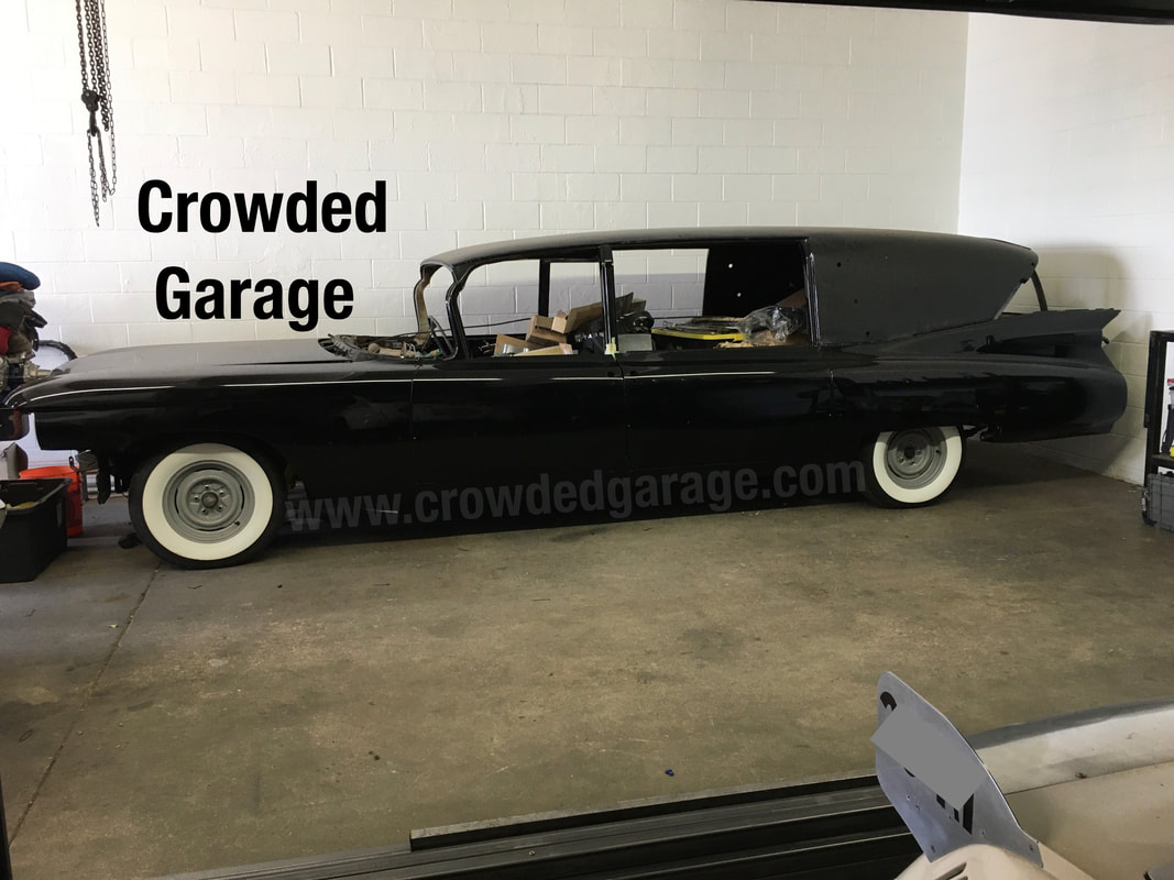 1959 Cadillac Superior hearse Crown Royale Laundulet 3 way loader